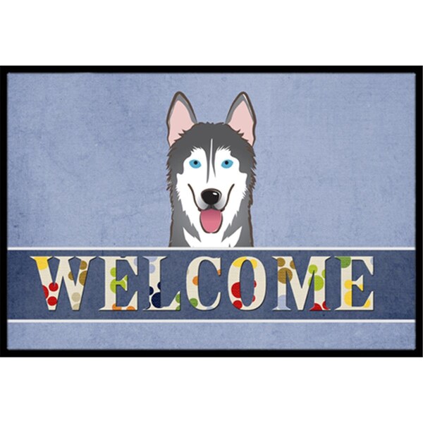 Carolines Treasures Alaskan Malamute Welcome Indoor and Outdoor Mat- 24 x 36 in. BB1404JMAT - main